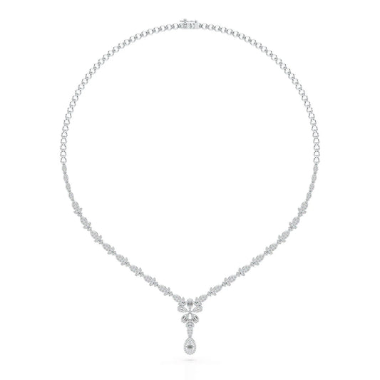 2.65 CT Baguette Cut Lab Grown Diamond Necklace