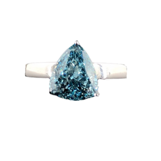Intense Blue Lab-Grown Diamond Ring