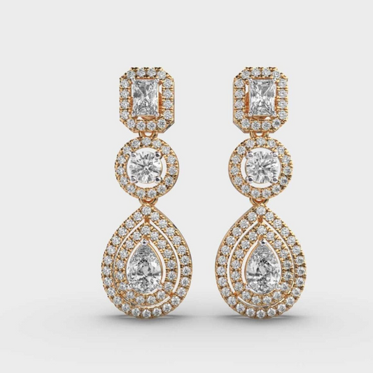 Diamond Drop Earrings