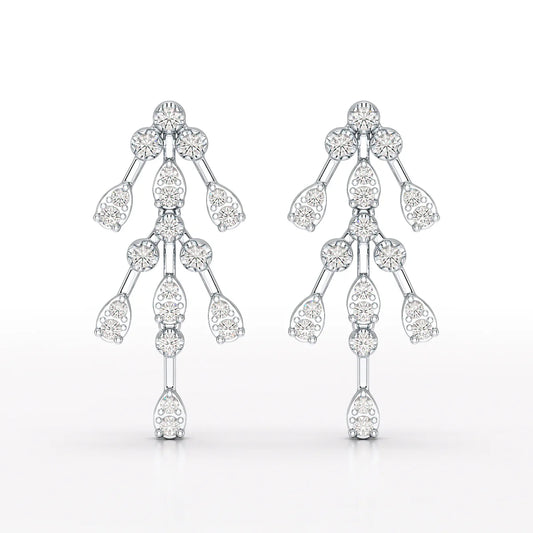 0.46 CT Lab Diamond Dangle Earring