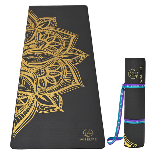 Purpose Printed Yoga Mat – Black Metallic (6MM)