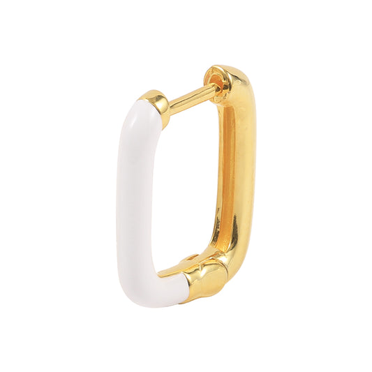 DATE NIGHT GOLD PLATED ENAMEL COLOR EARRINGS