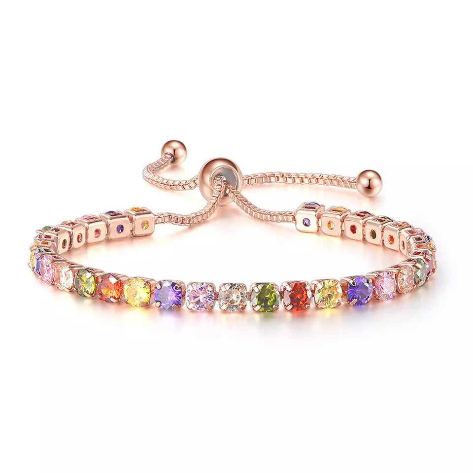 BIRTHSTONE TENNIS BRACELET IN 925 SILVER