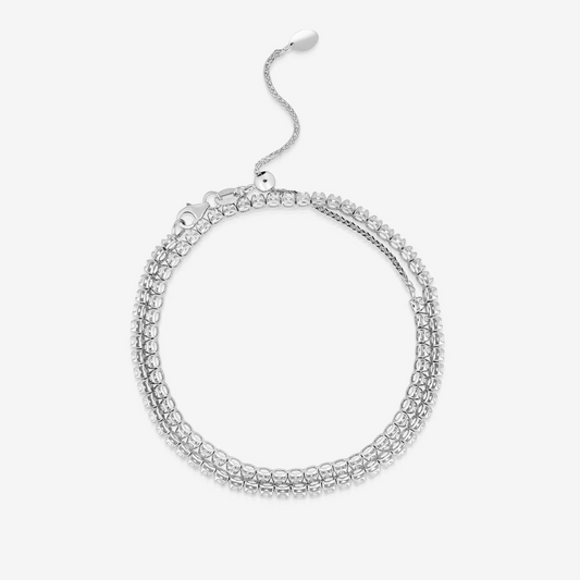 CLASSIC TENNIS BRACELET + NECKLACE