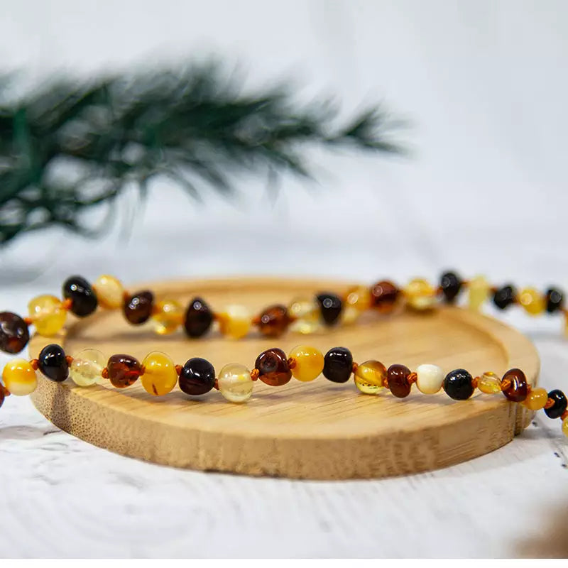 COLLANA DA DENTIZIONE IN AMBRA PER BAMBINI