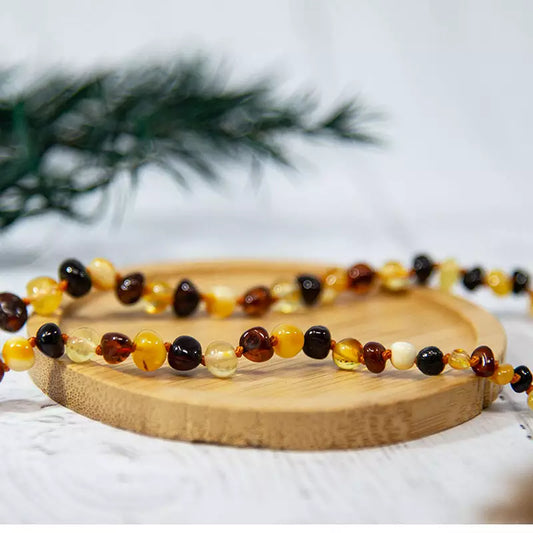 AMBER TEETHING NECKLACE FOR BABIES