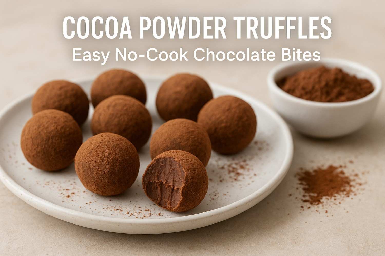 Cocoa Powder Truffles: Easy No-Cook Chocolate Bites – parikhje.com