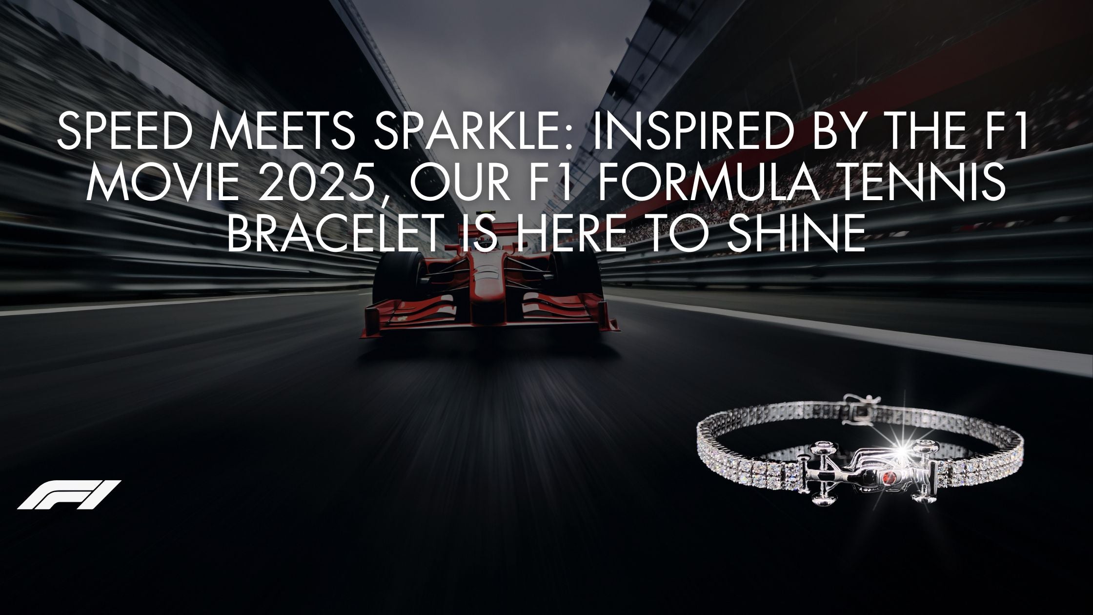 Speed Meets Sparkle : Inspired by the F1 Movie 2025, Our F1 Formula Tennis Bracelet is Here to Shine