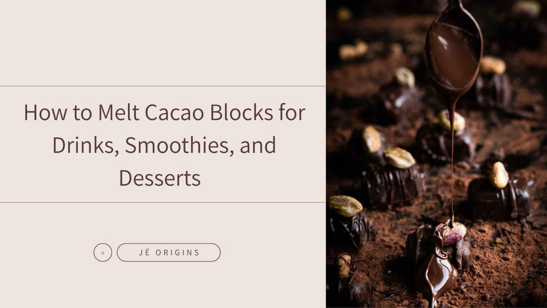 How to Melt Cacao Blocks for Drinks, Smoothies, and Desserts