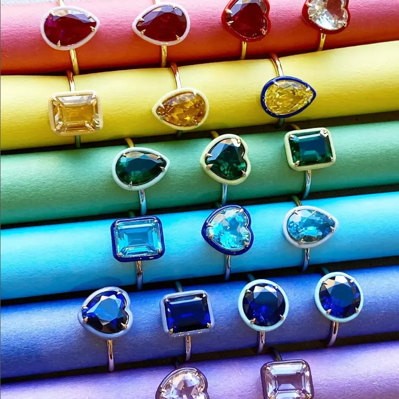 ENAMEL COLORS . 925 SILVER