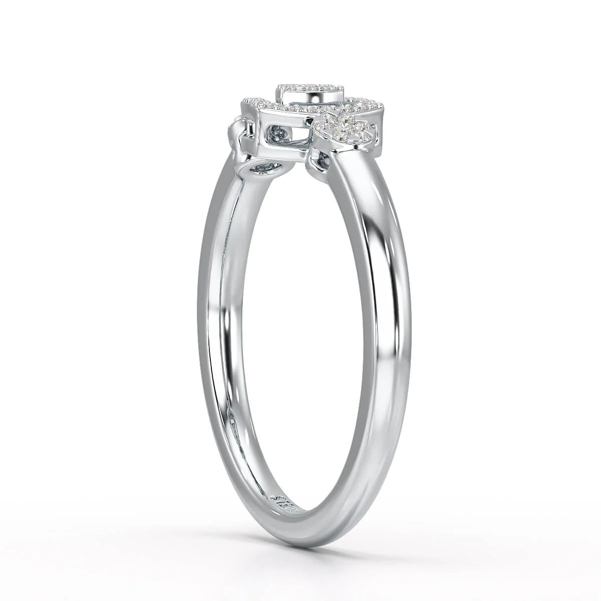 Round Cut 0.19 CT Lab Grown Diamond Ring