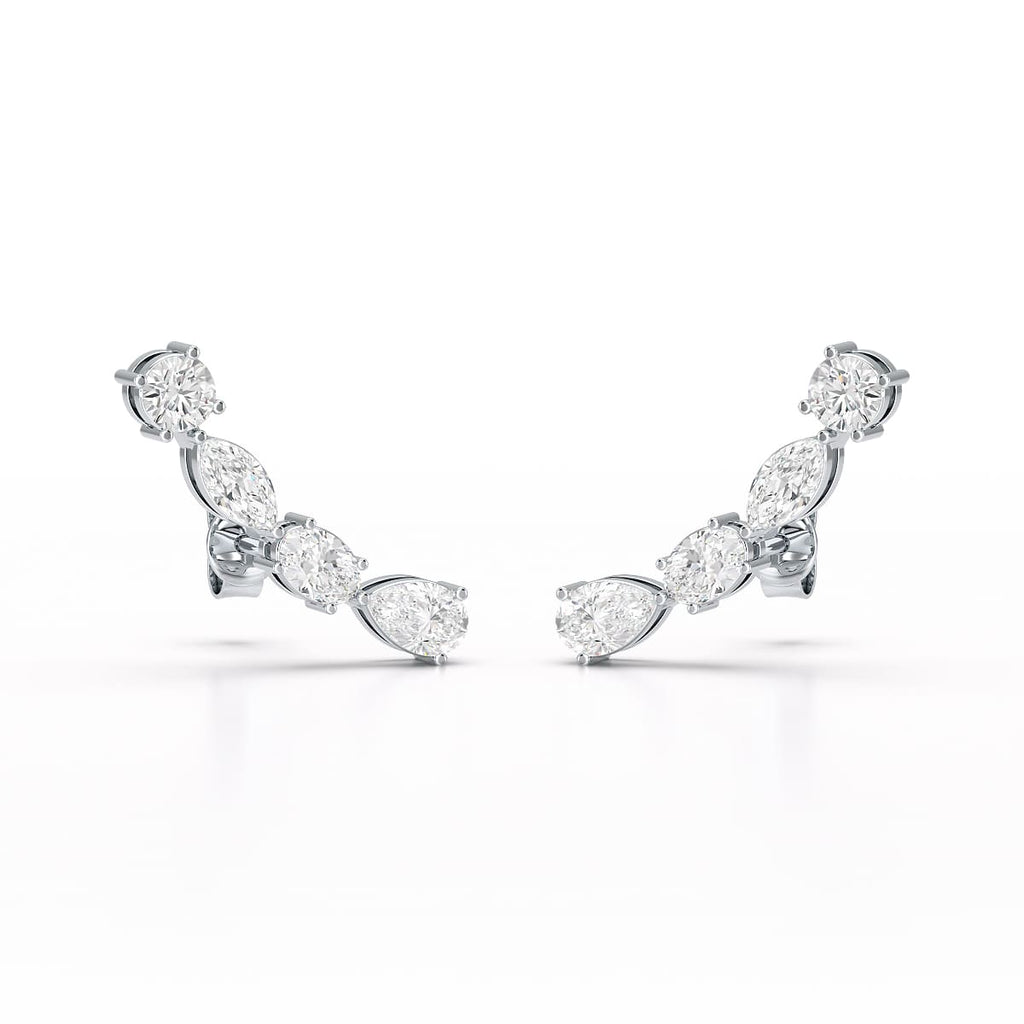 0.37 CT Lab Diamond Multi shape Earring