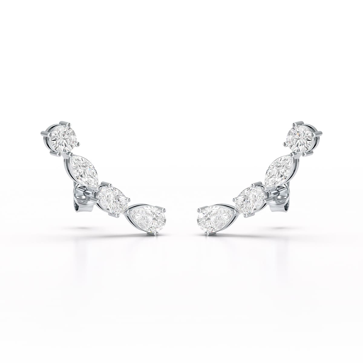 0.37 CT Lab Diamond Multi shape Earring