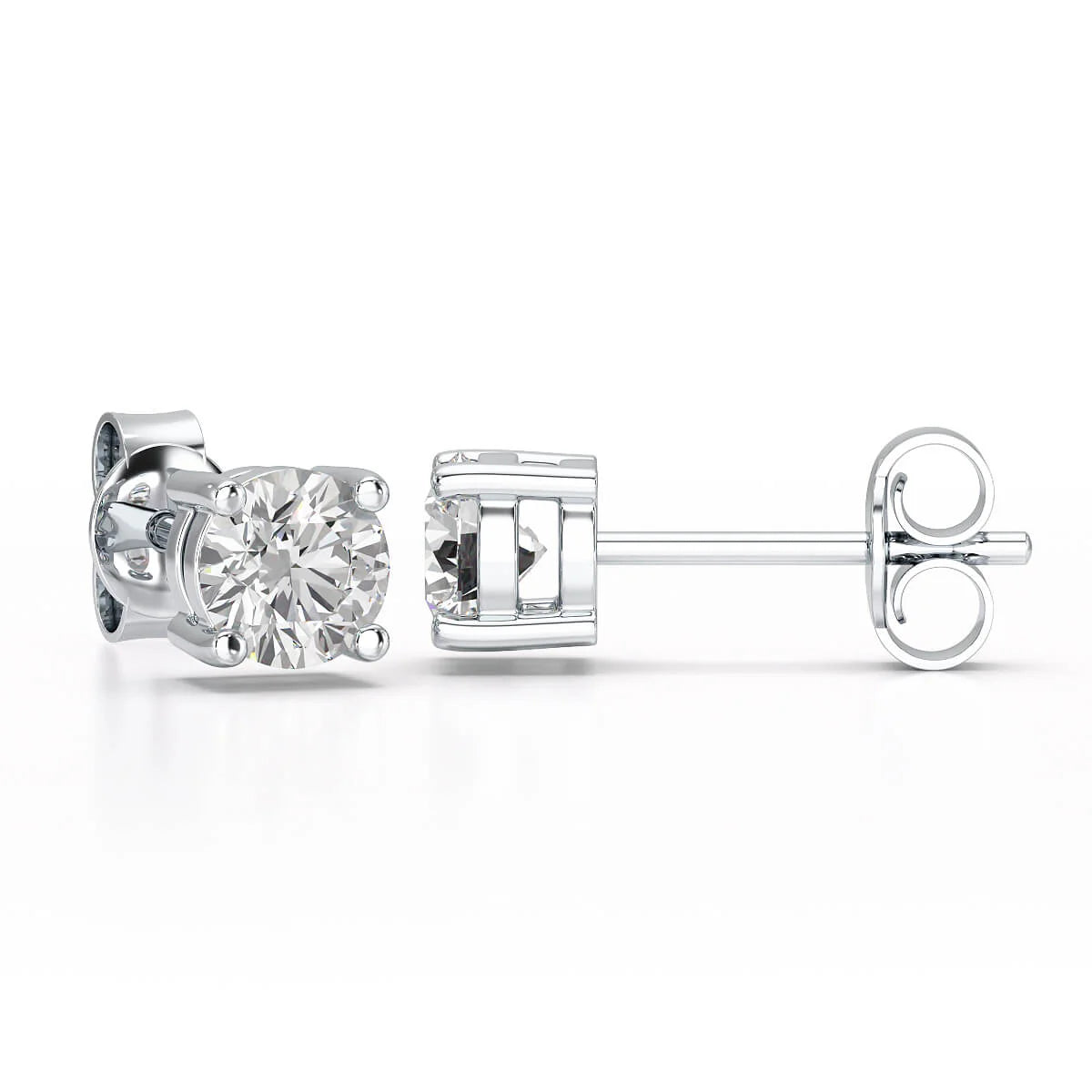 0.87 CT Lab Created Diamond Stud Earrings