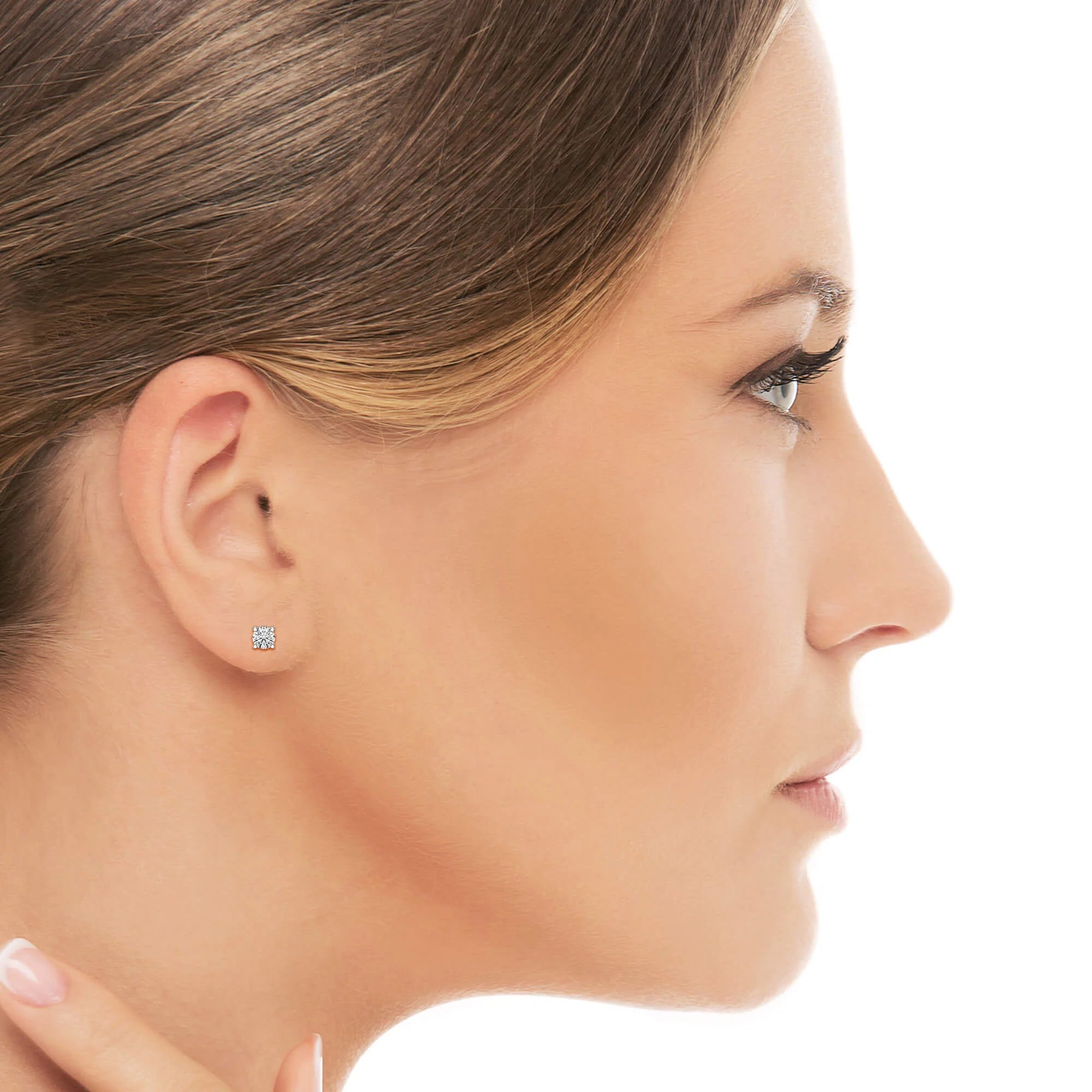 0.87 CT Lab Created Diamond Stud Earrings