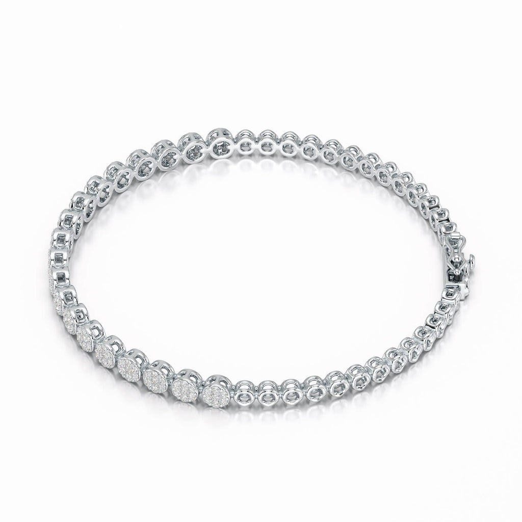 1,29 Karat 18 Karat Labordiamant-Tennisarmband