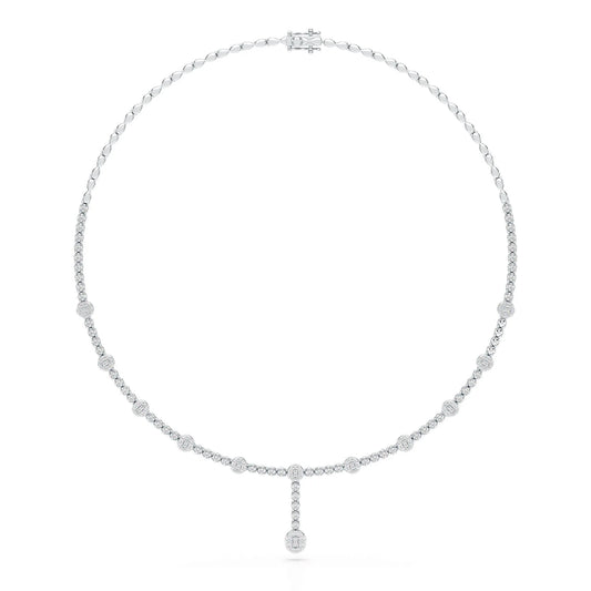 2.57 CT Lab Diamond Drop Necklace