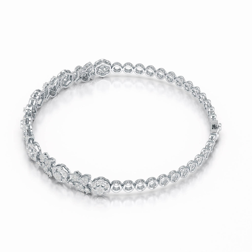 Klassisches Damenarmband mit 1,73 Karat Labordiamanten