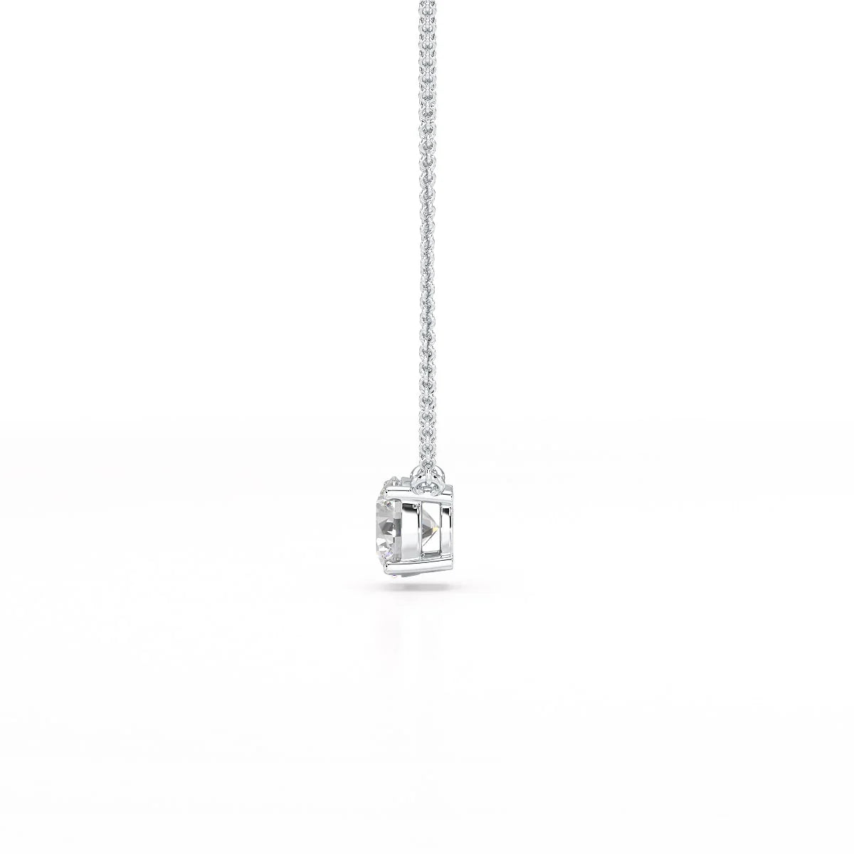 1 Carat Round Solitaire Lab Grown Diamond Pendant