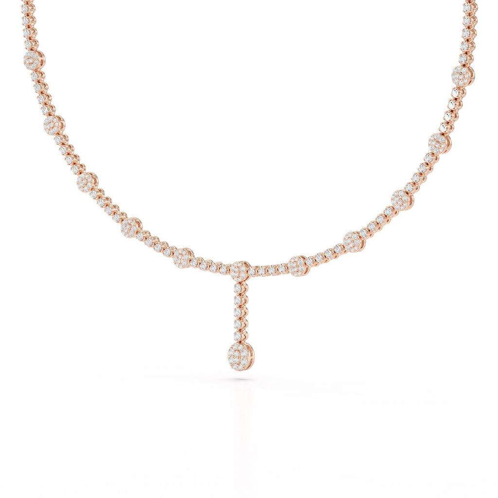 2.57 CT Lab Diamond Drop Necklace