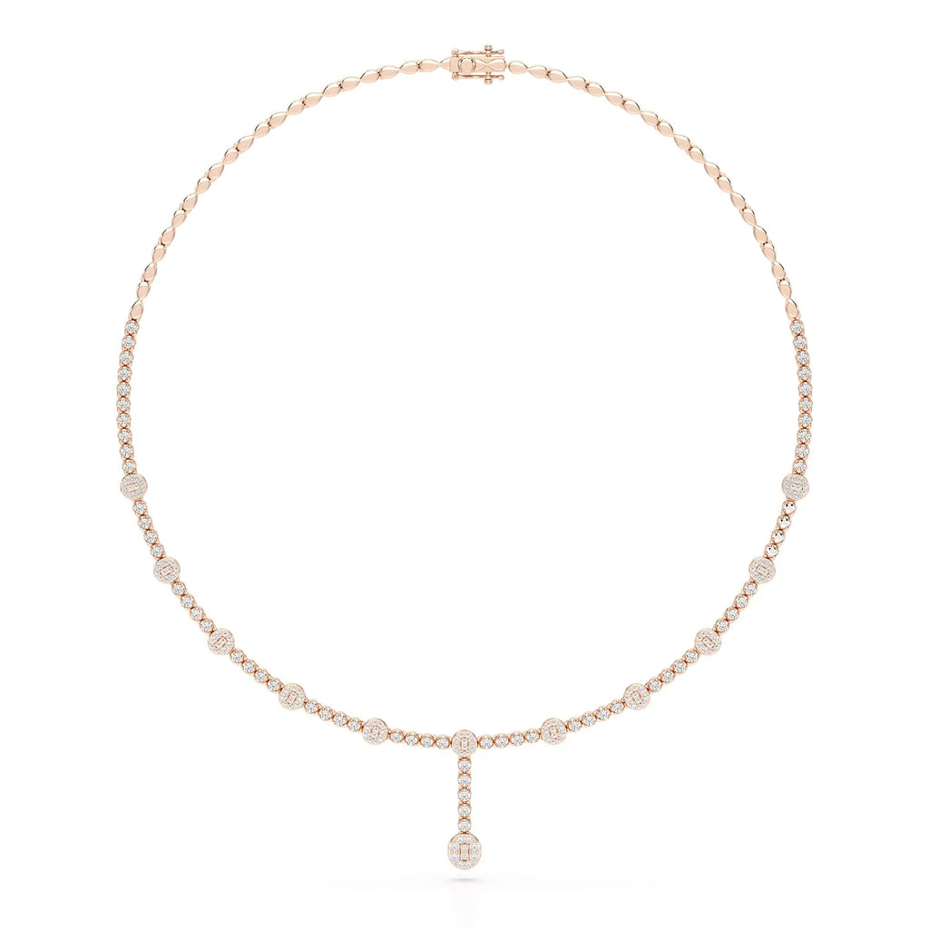 2.57 CT Lab Diamond Drop Necklace