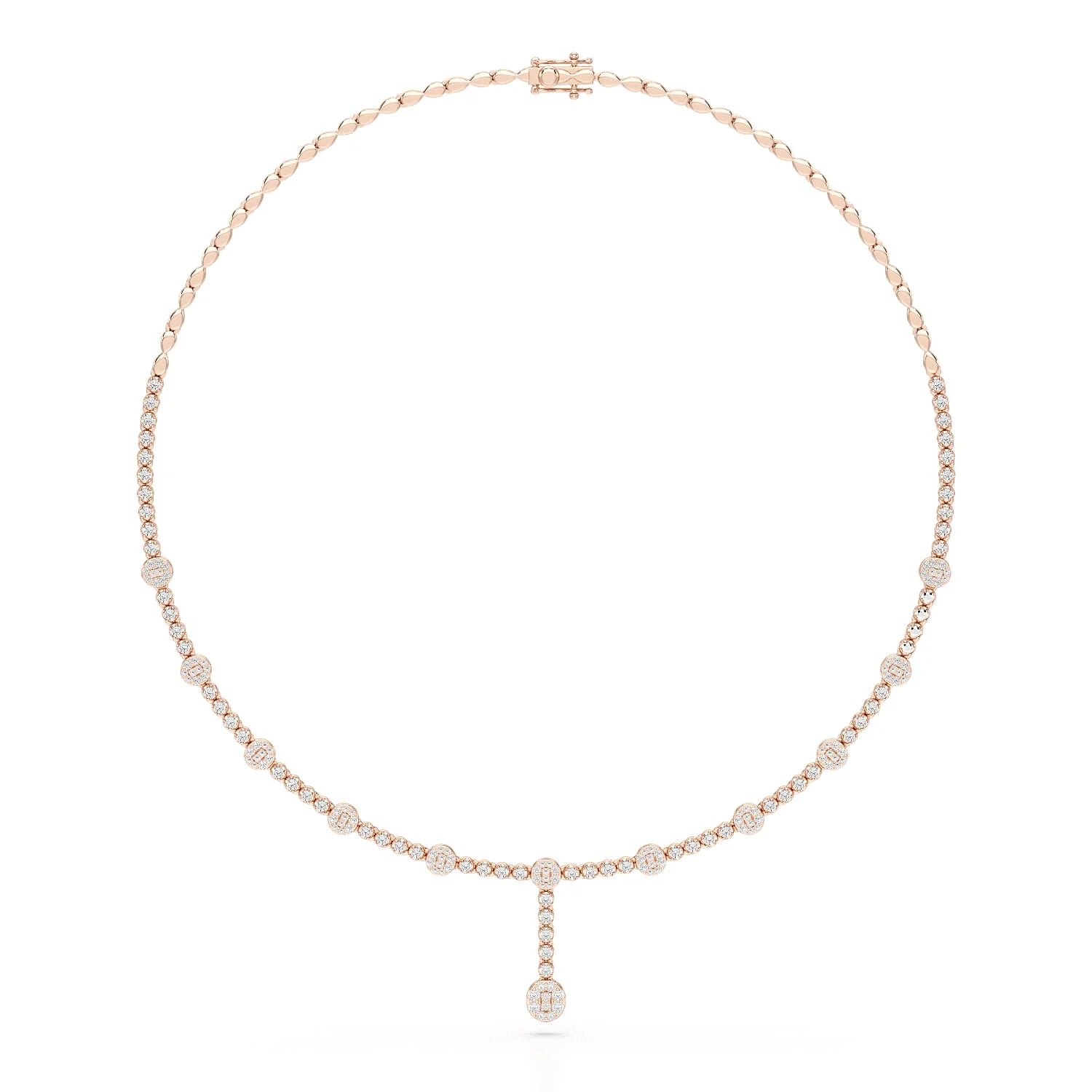 2.57 CT Lab Diamond Drop Necklace