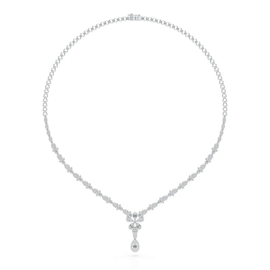 2.65 CT Baguette Cut Lab Grown Diamond Necklace