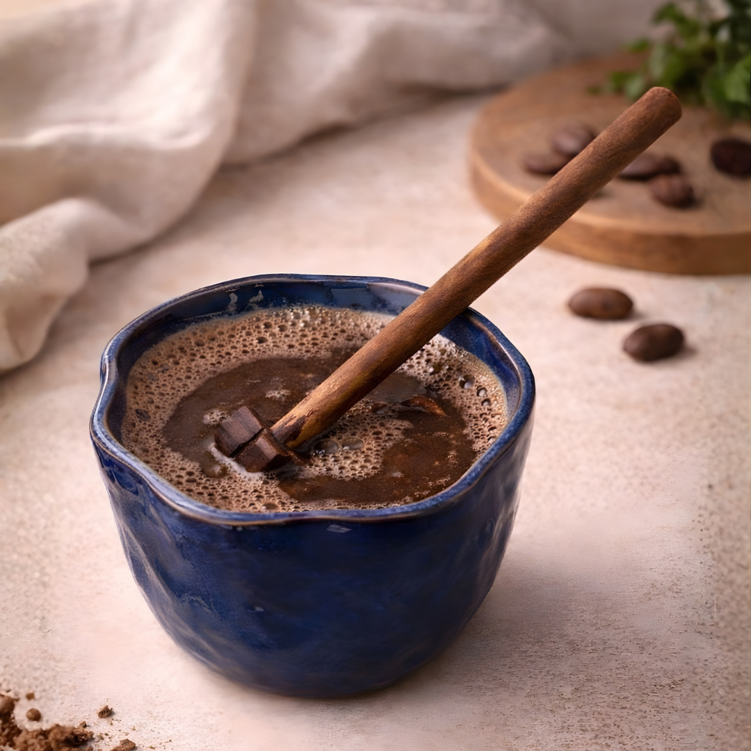 Cacao Essentials - Cacao Mug + Wooden Whisk