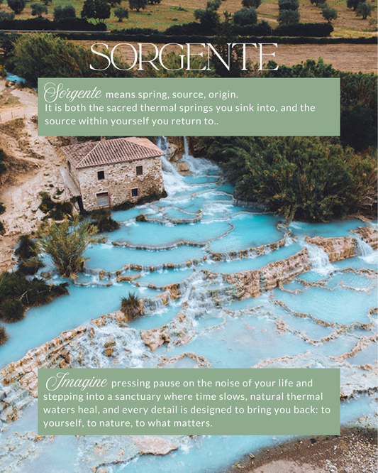 5 DAY RETREAT IN TUSCANY - SORGENTE