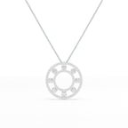 3.25 CT Round Cut Lab Diamond Pendant