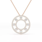 3.25 CT Round Cut Lab Diamond Pendant