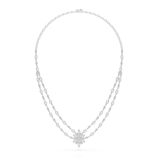 Layered Lab Grown Diamond 3.74 CT Necklace