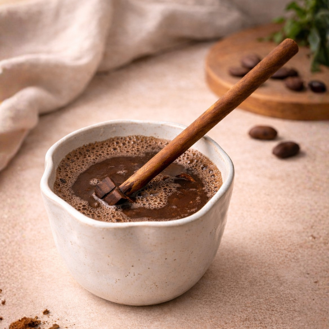 Cacao Essentials - Cacao Mug + Wooden Whisk