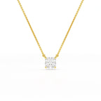 1 CT Cushion Solitaire Lab Grown Diamond Pendant