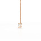 1 CT Cushion Solitaire Lab Grown Diamond Pendant