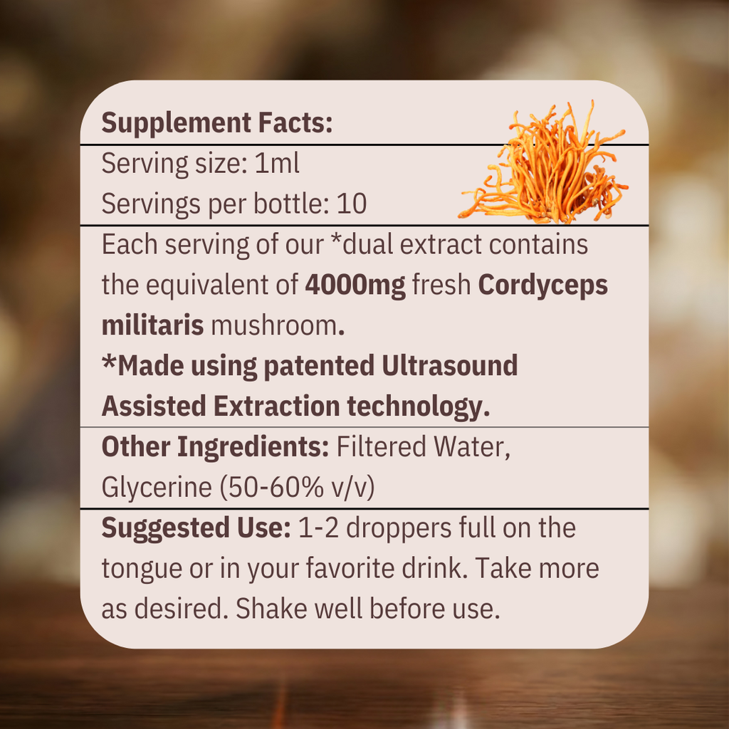 Energy - Cordyceps Mushroom Tincture