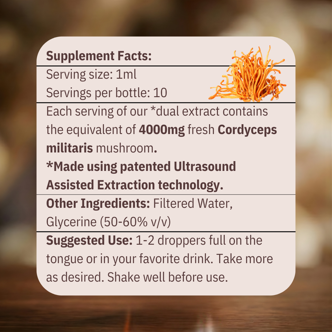 Energy - Cordyceps Mushroom Tincture