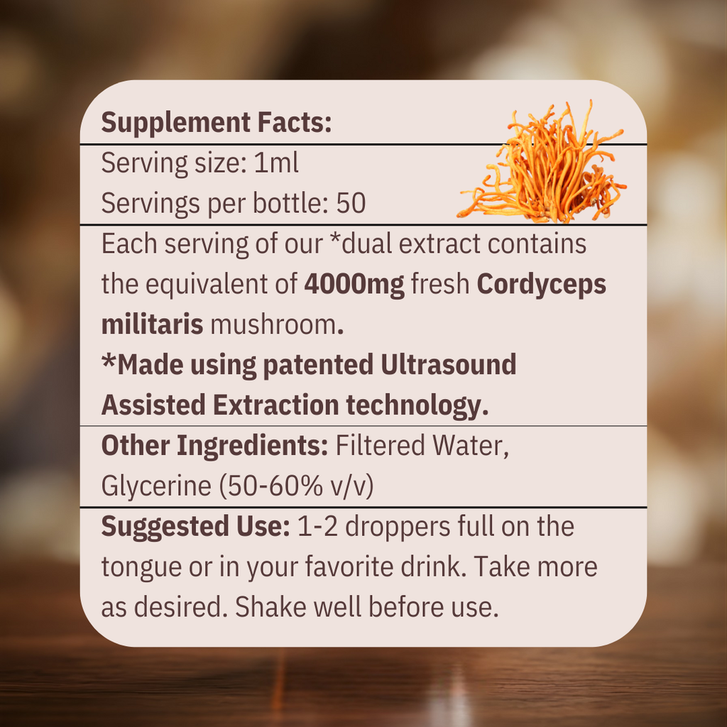 Energy - Cordyceps Mushroom Tincture
