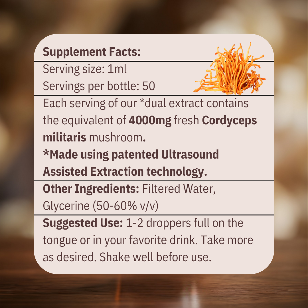 Energy - Cordyceps Mushroom Tincture