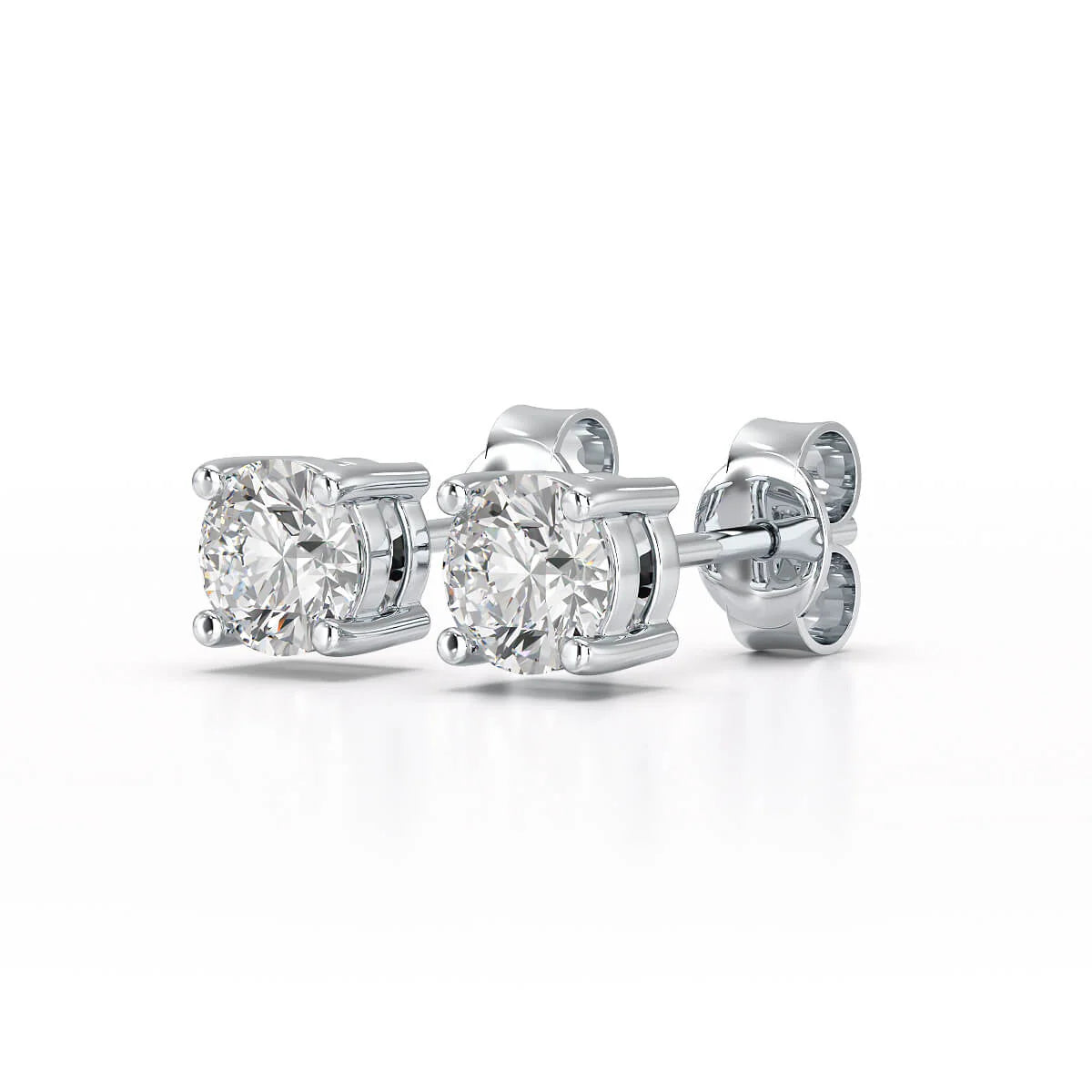 0.87 CT Lab Created Diamond Stud Earrings