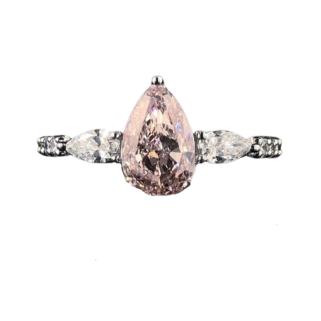 Fancy Pink Lab-Grown Diamond Ring