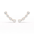 0.37 CT Lab Diamond Multi shape Earring
