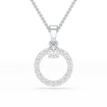 0.71 CT Lab Diamond Round Pendant