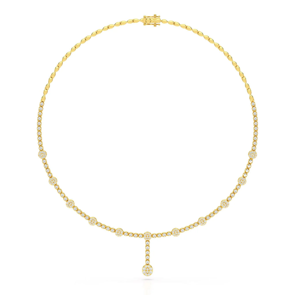 2.57 CT Lab Diamond Drop Necklace