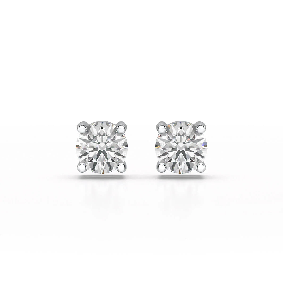 0.87 CT Lab Created Diamond Stud Earrings