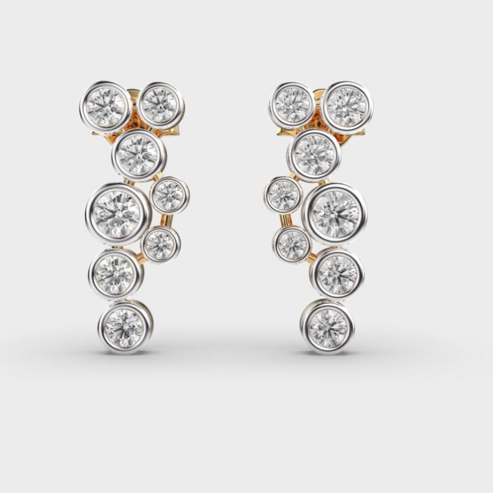 Diamond Shower Earrings