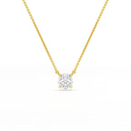 1 Carat Round Solitaire Lab Grown Diamond Pendant