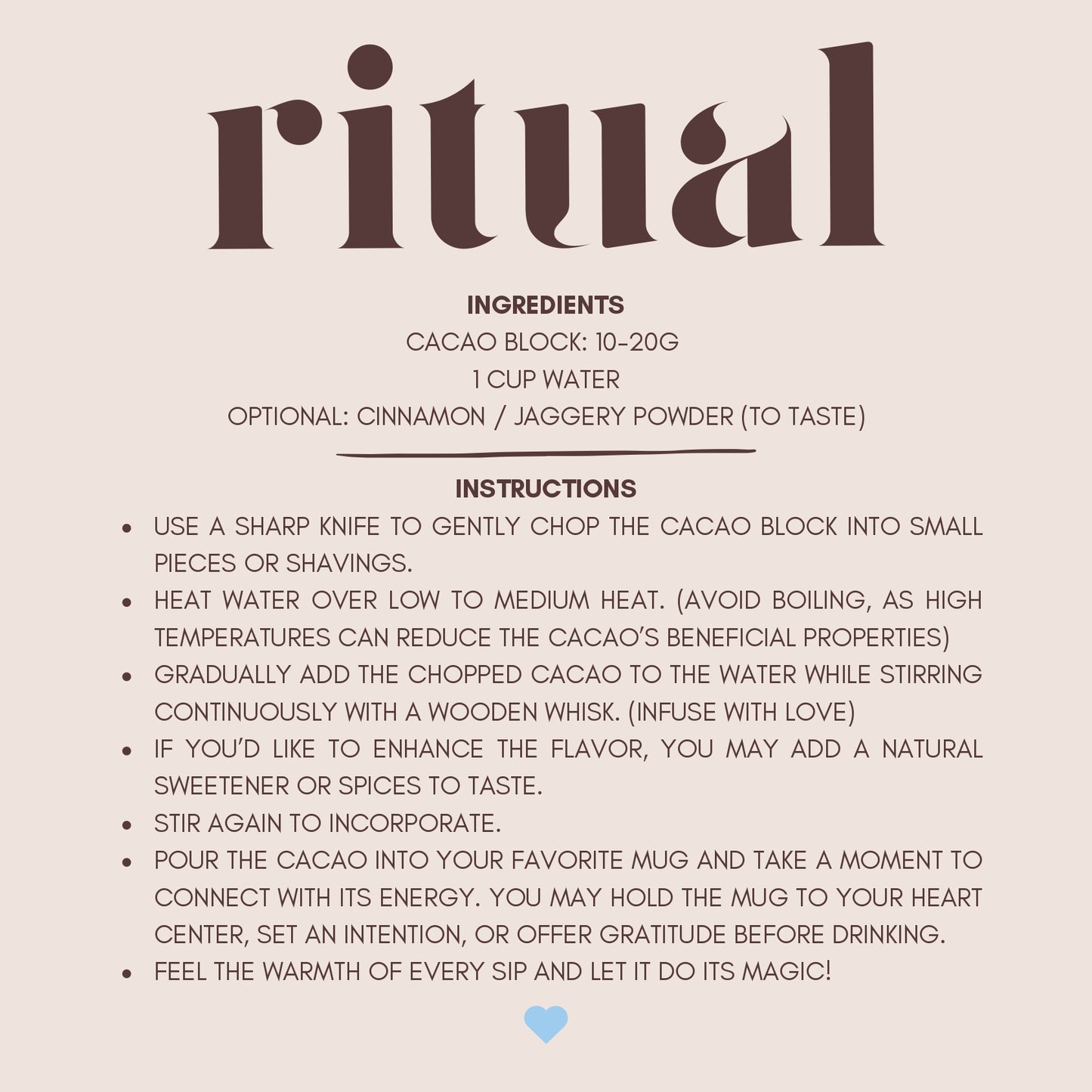 Ritual - 100% Ceremonial Cacao Blocks