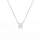 1 CT Cushion Solitaire Lab Grown Diamond Pendant