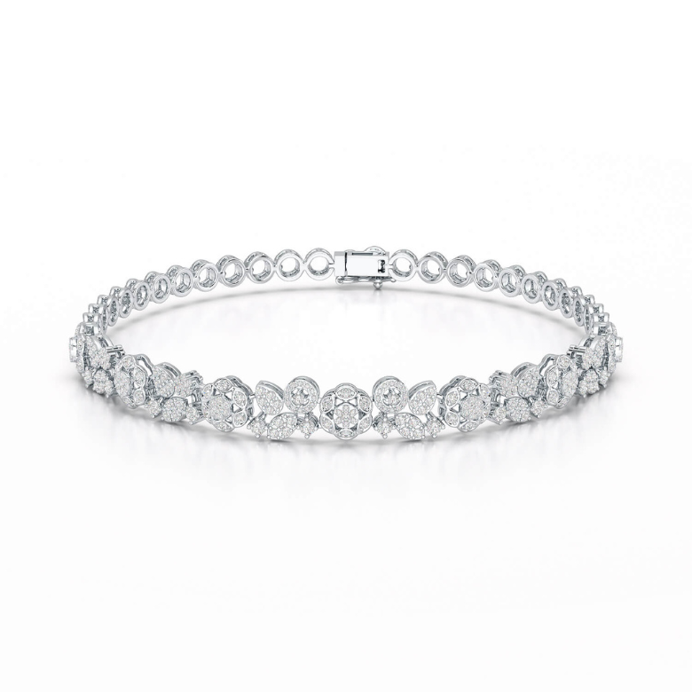 Klassisches Damenarmband mit 1,73 Karat Labordiamanten